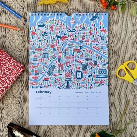 Stadtplan Kalender 2021
