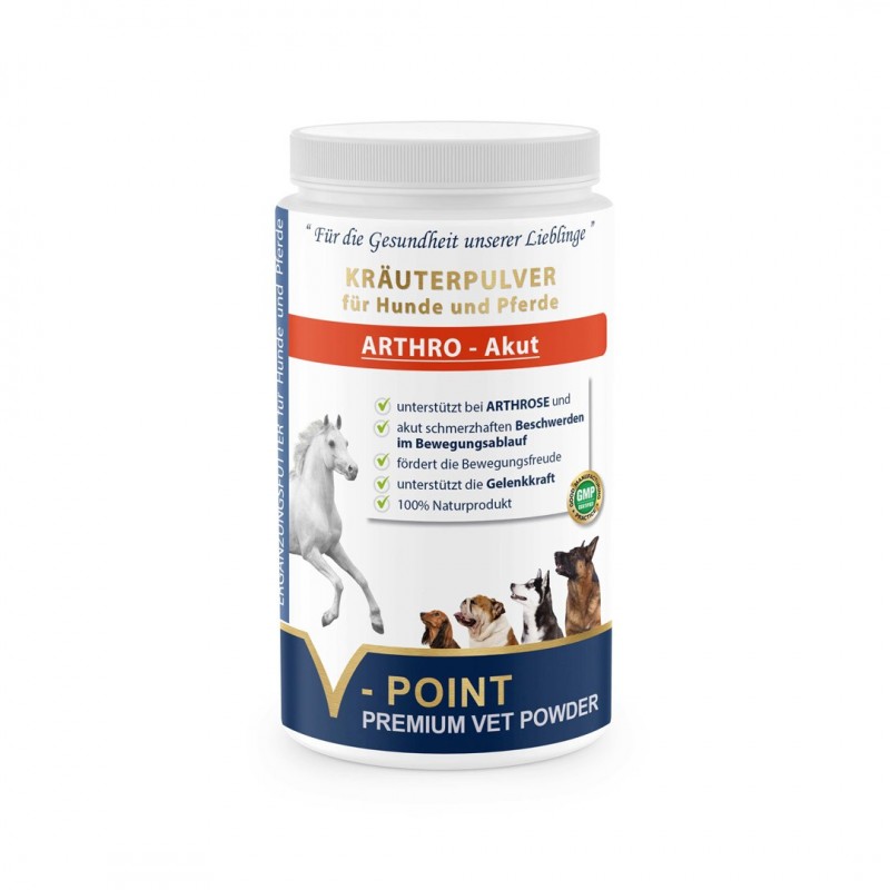 ARTHRO Akut – Premium Kräuterpulver für Hunde und Pferde
