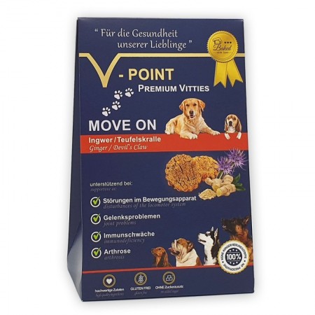 MOVE ON – Ingwer/Teufelskralle – Premium Vitties für Hunde