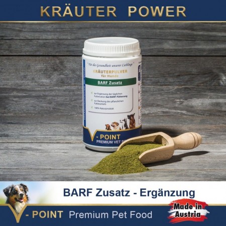 BARF Zusatz – Premium Kräuterpulver für Hunde