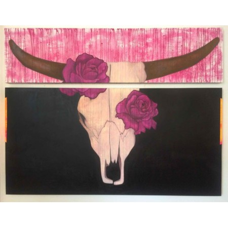 Pain of the Bull – XXL Gemälde von Kinsky und Sturm Limited Edition – (Limitierte Auflage)