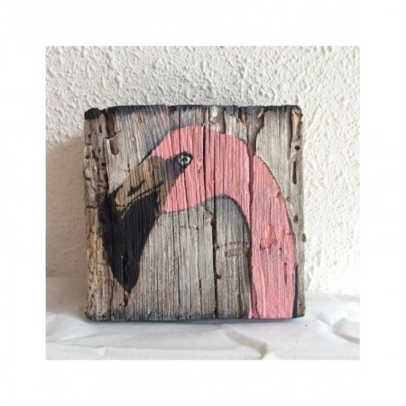 Kunst Objekt “Pink Flamingo”