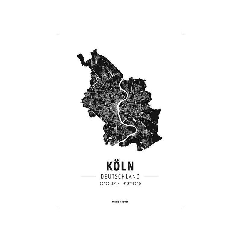 Köln, Designposter, Hochglanz-Fotopapier
