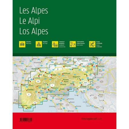Atlas der Alpen, Autoatlas 1:150.000