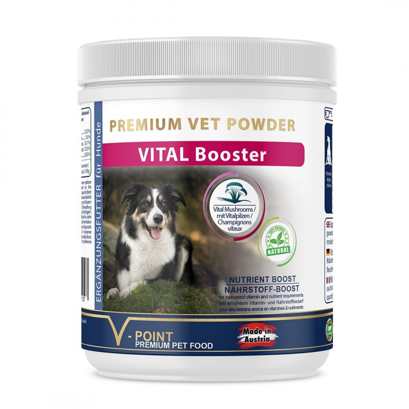 VITAL Booster – Vitalpilze & Kräuter pulverisiert – für Hunde