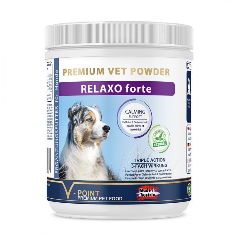 RELAXO forte – Premium Kräuterpulver für Hunde