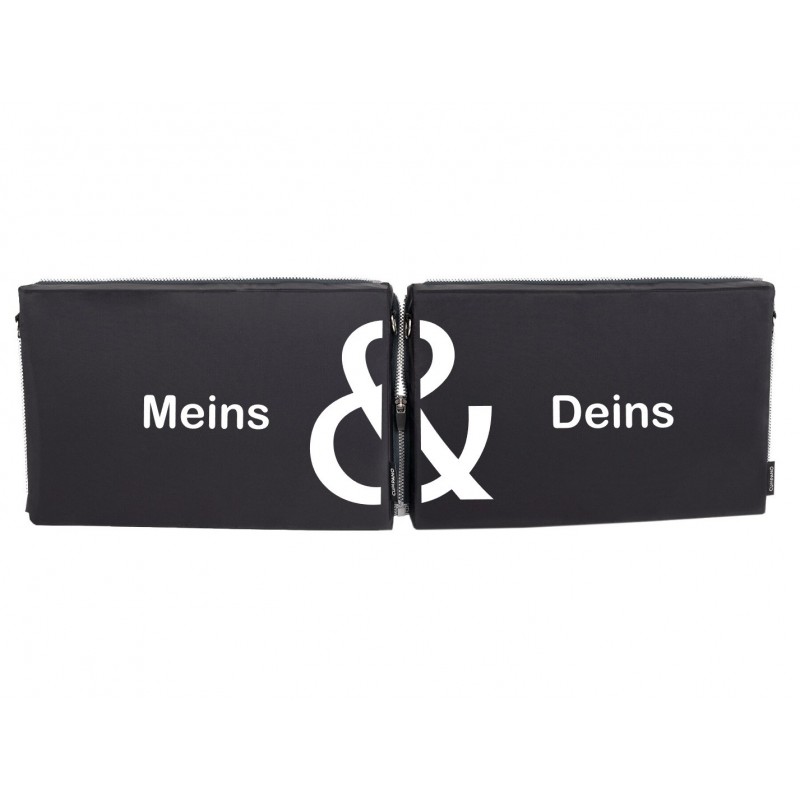 Partnersitzkissen ZWO – “Meins & Deins”
